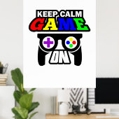 Poster Poison Keep Calm Game (Bureau à domicile)