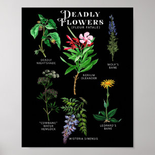 Poster Poisonous Flowers Fleur Fatale Plant Halloween Gif