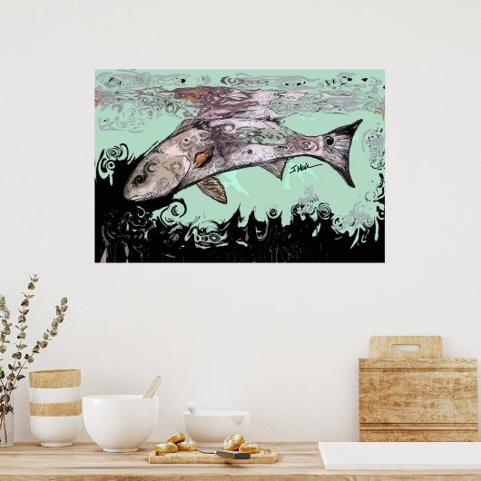 Poster Poisson (Cuisine)