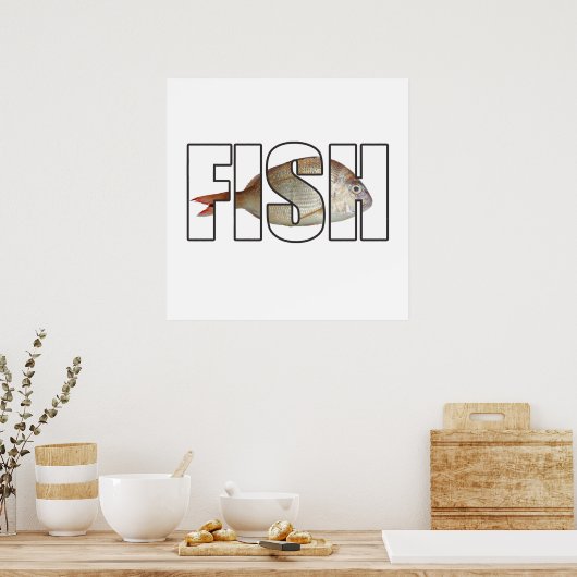 Poster Poisson (Cuisine)