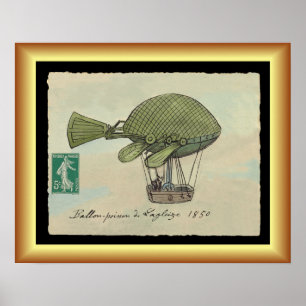 Poster Poisson à bulle d'air chaud ~ "Ferdinand] Lagleize