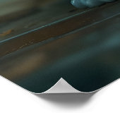 Poster Poisson amusant dans le bain (Coin)