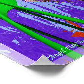Poster Poisson-ange 3D coloré (Coin)