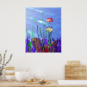 Poster Poisson-ange 3d coloré (Cuisine)
