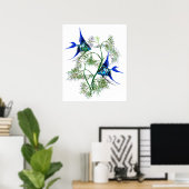 Poster Poisson-ange bleu en Plante (Bureau à domicile)