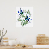 Poster Poisson-ange bleu en Plante (Cuisine)