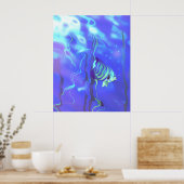 Poster Poisson-ange Bleus (Cuisine)