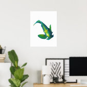 Poster Poisson ange - Conception abstraite - Découpé d'un (Bureau à domicile)