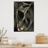 Poster Poisson Angel Abstrait (Cuisine)