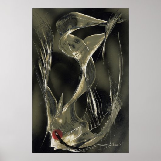 Poster Poisson Angel Abstrait (Devant)