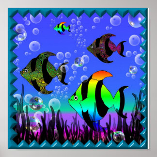 Poster Poisson arc-en-ciel