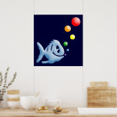 Poster poisson arc-en-ciel (Cuisine)