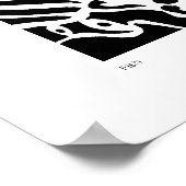 Poster "Poisson" Art Abstrait (Coin)