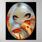 Poster Poisson bijoux : Argent et or ART IMPRIMER poisson (Devant)