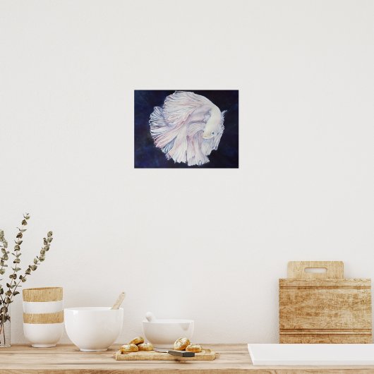 Poster Poisson blanc exceptionnel (Cuisine)
