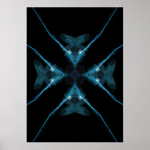 Poster Poisson bleu Alien