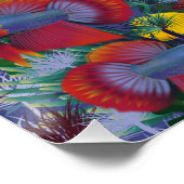 Poster Poisson bleu marine (Coin)