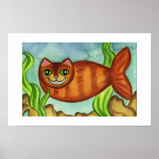 Poster Poisson Catfish Cat Poisson Imprimer (Devant)