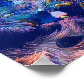 Poster Poisson clown et aquarium violet (Coin)