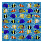 Poster Poisson coloré (Devant)