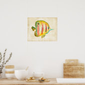 Poster Poisson coloré (Cuisine)