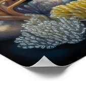 Poster Poisson de calcaire coloré (Coin)