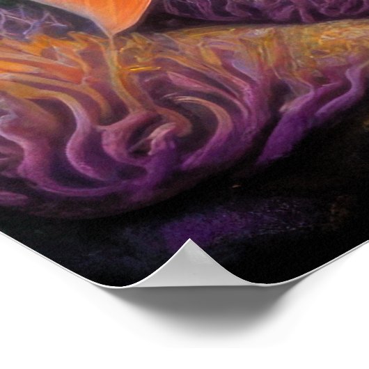 Poster Poisson de calcaire coloré (Coin)