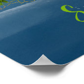 Poster Poisson de corail, Océan bleu (Coin)