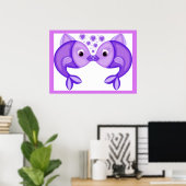 POSTER POISSON DE KISSING (Bureau à domicile)
