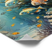 Poster Poisson de récif tropical (Coin)