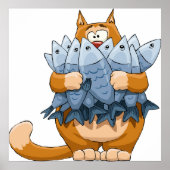 Poster Poisson d'élevage de chats (Devant)