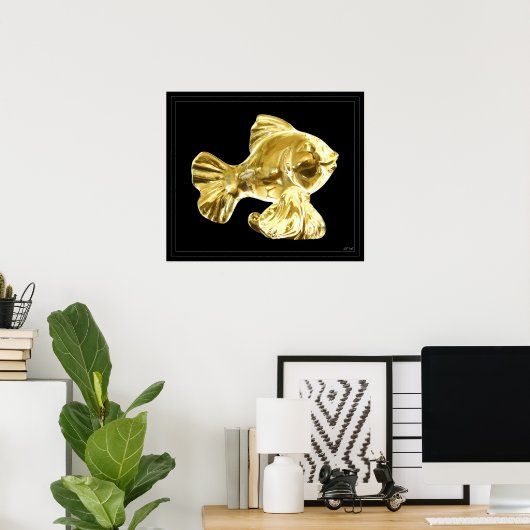 Poster Poisson d'or (Bureau à domicile)
