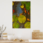 Poster Poisson D'Or Koi Pond Water Lys (Cuisine)