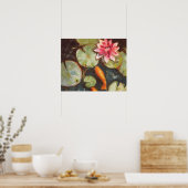 Poster Poisson D'Or Koi Pond Water Lys (Cuisine)