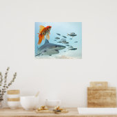 Poster Poisson Doré et Requin (Cuisine)
