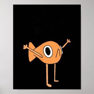 Poster Poisson Drôle Le Poisson Steve Pour Enfants Femmes