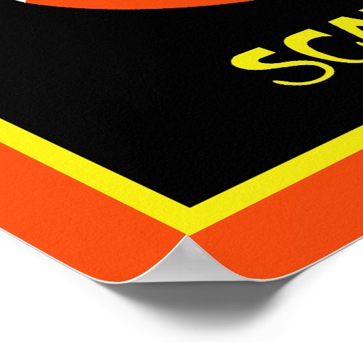 Poster Poisson Effrayant ! (Coin)