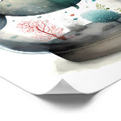 Poster Poisson en boule  (Coin)