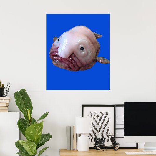 Poster Poisson en fleur (Bureau à domicile)