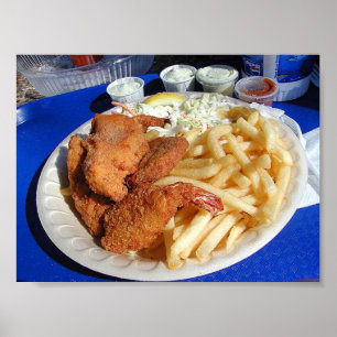 Poster Poisson Et Chips