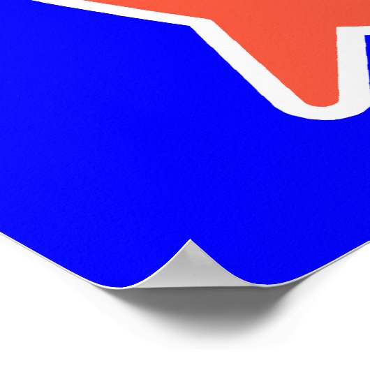 Poster Poisson et couteau (Coin)