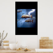 Poster poisson et foudre (Cuisine)