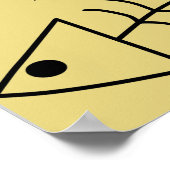 Poster Poisson et visiteurs puent après trois jours impre (Coin)