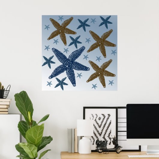 Poster Poisson étoilé (Bureau à domicile)