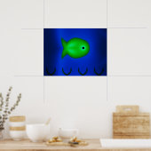 Poster Poisson Fractal (Cuisine)