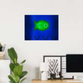 Poster Poisson Fractal (Bureau à domicile)