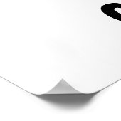 Poster Poisson géométrique minimaliste Abstrait (Coin)