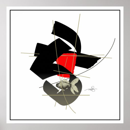 Poster Poisson Hors Eau (Devant)