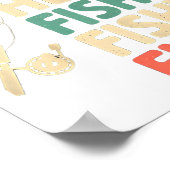 Poster Poisson ici amusant Conception de pêche B Poisson (Coin)