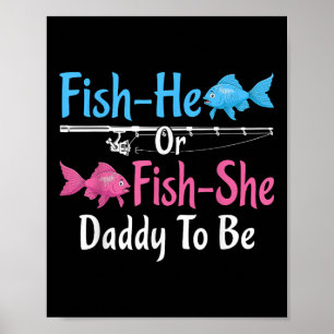 Poster Poisson-il ou Poisson-elle Papa à Venir Révélation